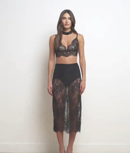 Victoria secret black lace - black,