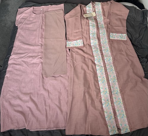 Piece pink abaya modest long - piece,
