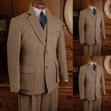 Herringbone Tweed 3Pcs Men's