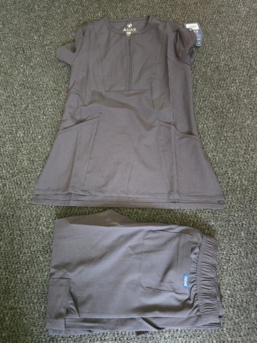 Adar hospital grey scrubs set - adar,