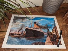 Titanic painting - titanic, at