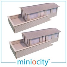miniocity™ 076-001 OO Pack of 2 Static Caravans Model Card Kit - Greyboard