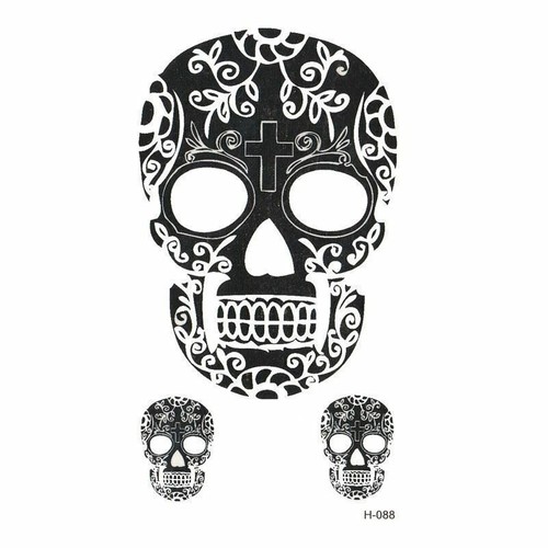 Skull temporary tattoos women - temporary,