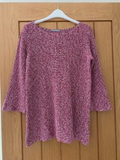 Ladies 100% cotton red mix jumper