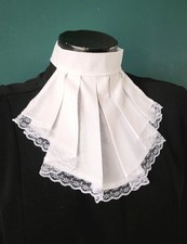 White Cotton Jabot Cravat Lace
