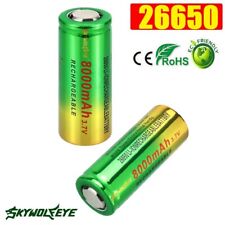 2PCS 26650 Batteries 3.7V