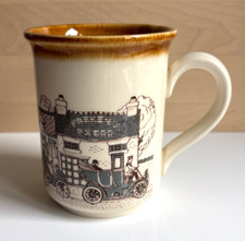 Vintage Biltons Coffee Mug Row of Shops & Cars Tea Cup