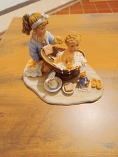 Paintbox poppets playing mother limited edition by Christine Haworth