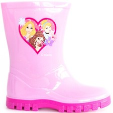 KIDS CHILDRENS GIRLS RAINBOW RUBBER WATERPROOF RAIN WELLIES WELLINGTON BOOTS SZ