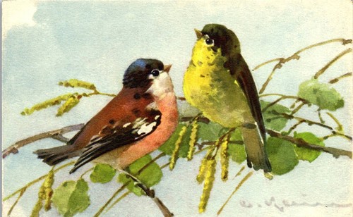 Vintage artist signed klein - artist,
