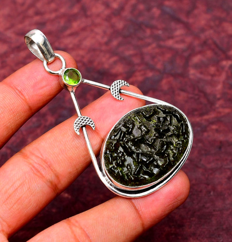 Moldavite gemstone 925 - gemstone,
