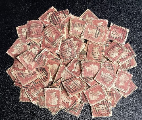 Sg43 penny red stamps - 1d,