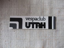 vespaclub utah decal, sticker
