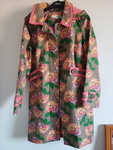 Boden floral trench coat lined - boden,