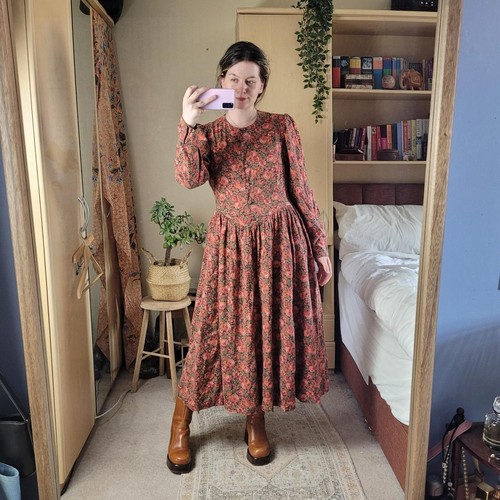 Vtg 80s laura ashley floral - 80s,