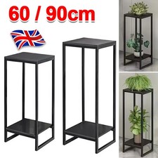 3ft Tall Metal Plant Stand Indoor Outdoor Garden Flower Pots Shelf Display Rack