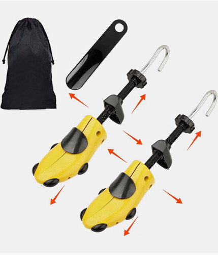 Pair two way shoe - of, stretcher