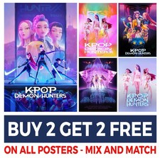 KPOP DEMON HUNTERS POSTER K-POP ART PRINT A4 A3 SIZE - BUY 2 GET ANY 2 FREE