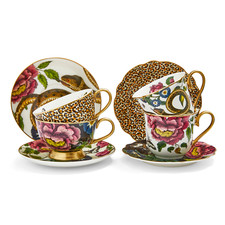 Spode floral teacup saucer - &,