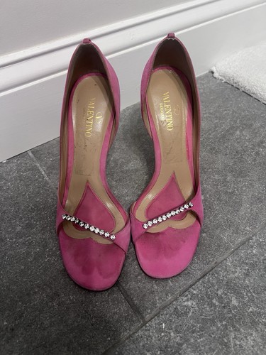 Valentino fushia pink suede - valentino,