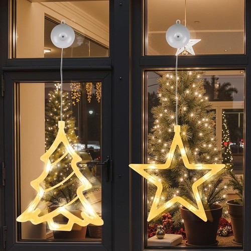 Christmas window lights warm - christmas,