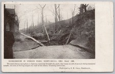 NORTHWICH Subsidence in Verdin Park 1908, Cheshire Postcard Postally Used 1908