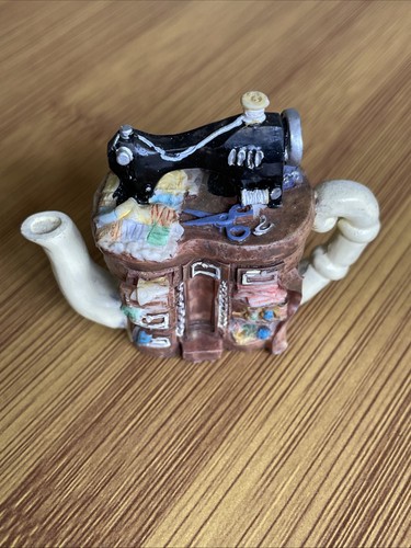 Collectable teapot with - collectable, sewing