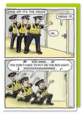 Funny Birthday Card The Police