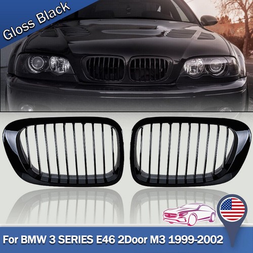Gloss black front kidney - black,