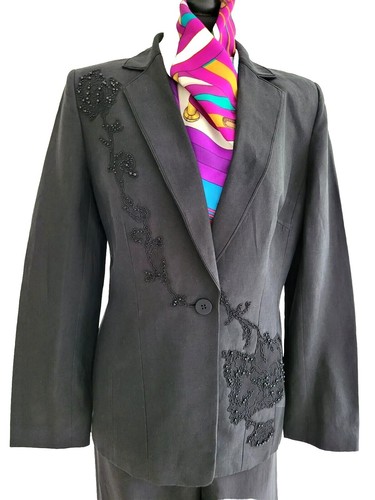 Black trouser suit - black,