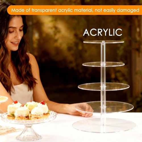 Tier clear round cupcake - round,