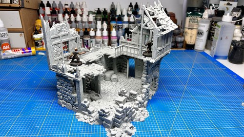 Ruined inn fantasy - ruined,