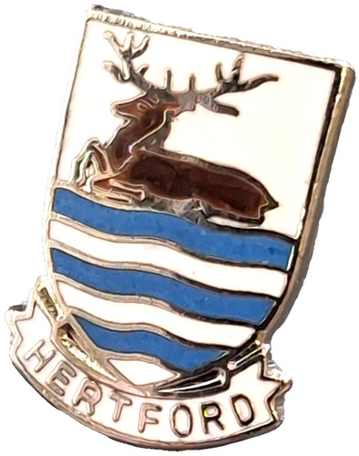Hertford town small pin - town,