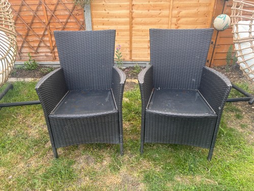 Matching black garden - x2,