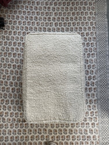 Cream boucle wool - -, white