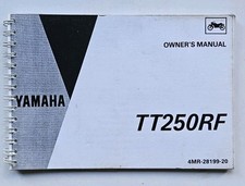 USED CONDITION GENUINE YAMAHA TTR250 OWNERS MANUAL 1984 4MR-28199-20