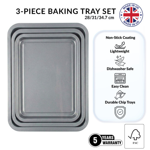 Piece non stick baking - 3-piece,