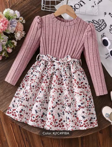Girl dusty rose - girl, ribbed
