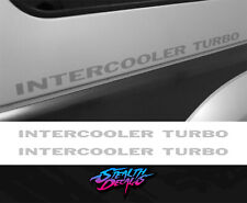 Intercooler turbo Silver fits Shogun pajero sticker/decal Premium Quality x2