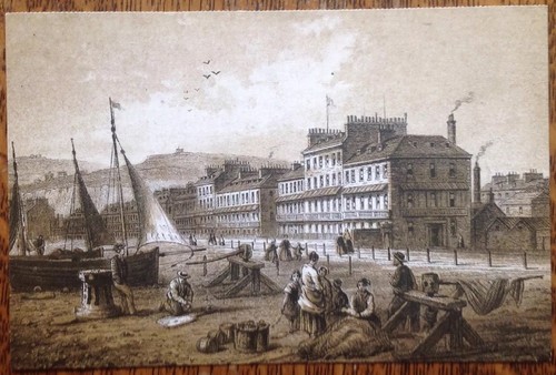 Dover esplanade beach postcard - dover,