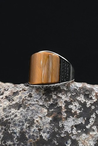 Gothic men silver - silver, ring