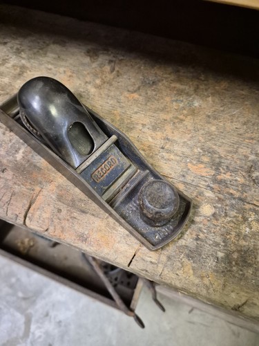 Vintage record block plane - block,