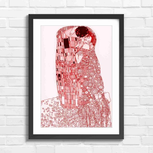 Art nouveau the kiss - art,