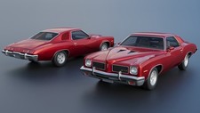 Pontiac GTO 1973 Model Car Kit  3D Printed 1/8 to 1/25 Scale