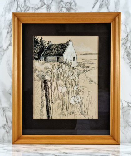 Original signed ink chalk - original,