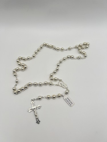 925 sterling silver rosary - 925,