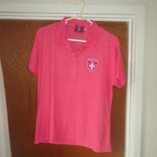 Pink Woman's Girls Wakefield Trinity Wildcats size 14 polo shirt top