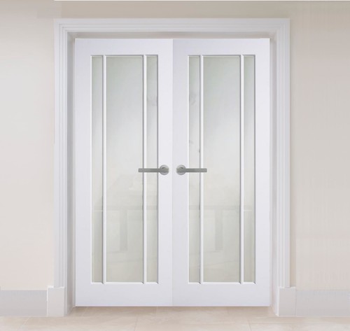 Internal glazed french doors