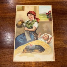 Antique 3D Mechanical Postcard