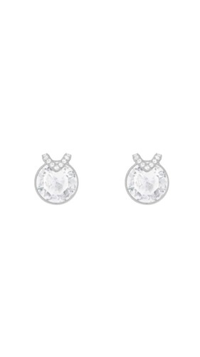 Silver swarovski studs bella - silver,